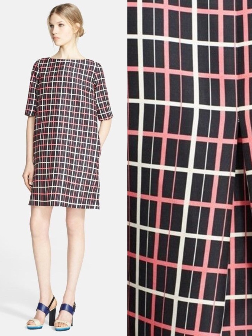 Marni 100% Silk Shift Dress 38